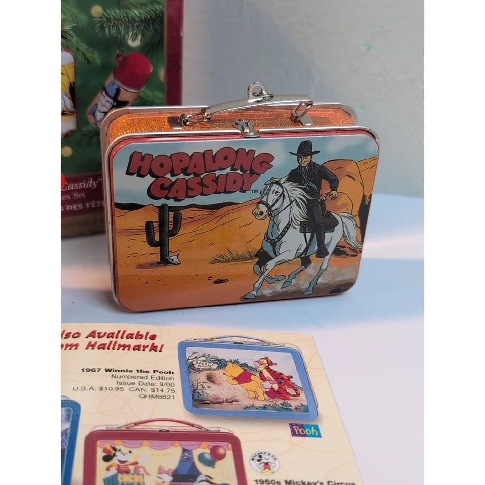 2000 Hallmark Keepsake Ornament Hopalong Cassidy Lunch & Thermos Box Set